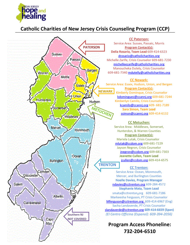 HopeandHealingMap - Catholic Charities, Diocese of Trenton